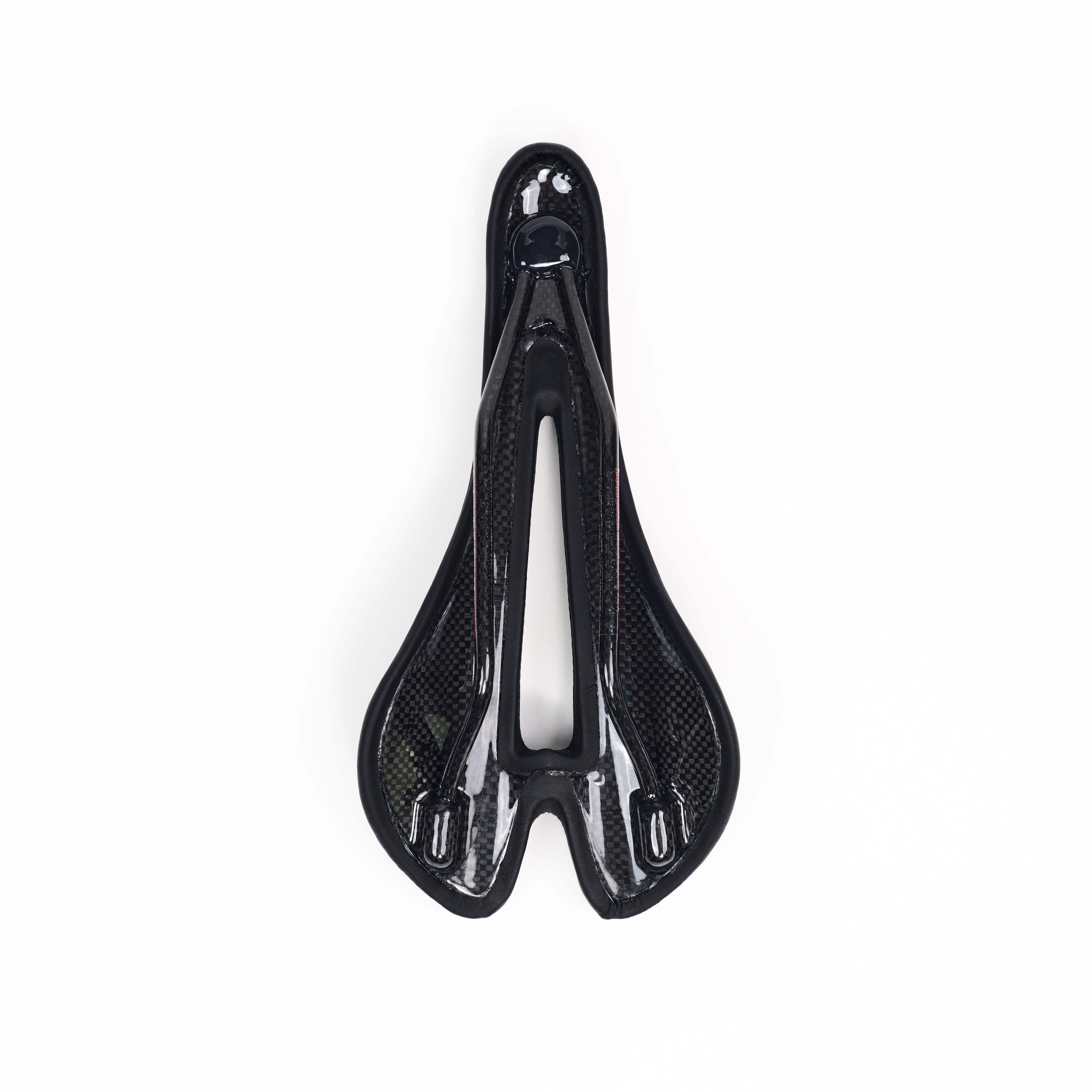 Zeta Saddles Modus Carbon saddle, underside view